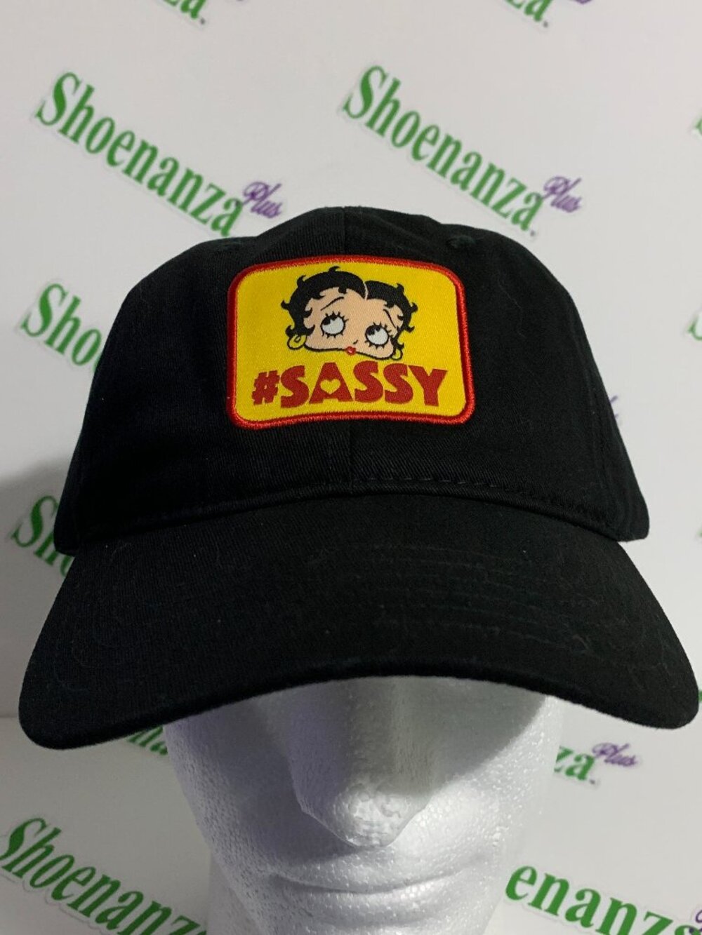 H3 Headwear Hat Betty Boop #Sassy Sassy Adjustable Cotton Black Yellow Cap OSFM